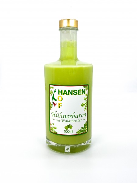 Hühnerbaron mit Waldmeister 500ml