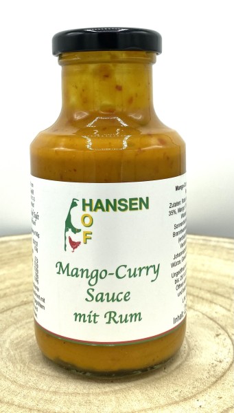 Mango-Curry Sauce mit Rum
