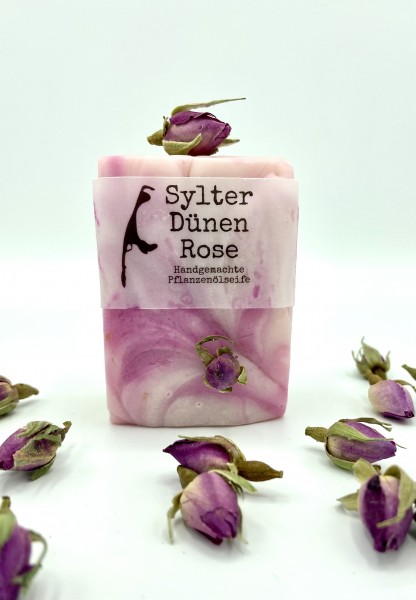 Sylter Dünen Rose Seife - handgemachte Pflanzenölseife